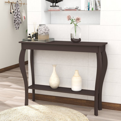 Console l 39,4 po avec tablette de rangement et pieds distinctifs