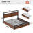 Livia Queen Bed with 4 Drawers and Open Storage Headboard, Adjustable LED Light and Charging Station, No Box Spring Needed-1898476079-1916939460