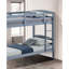 Arch Design Grey Twin Over Bunk Bed, Transitional Style, Solid And Engineered Wood, Insert & Lock Joint, 79 Inches Wide For Bedroom Decor Finish Design, 65 High Essential