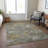 Machine Washable Indoor/Outdoor Christain ACN1395 Gold Rug-109533825