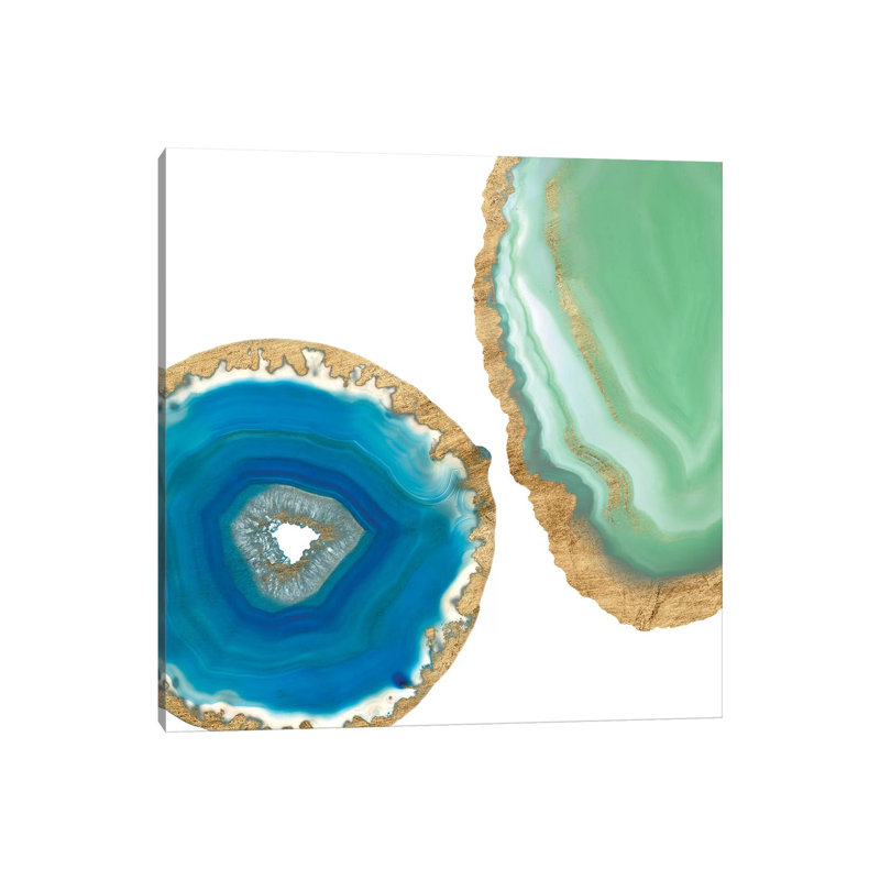 Gem Stones III by Jennifer Goldberger - Wrapped Canvas Square Print, 66.04cm H x 66.04cm W x 1.905cm D