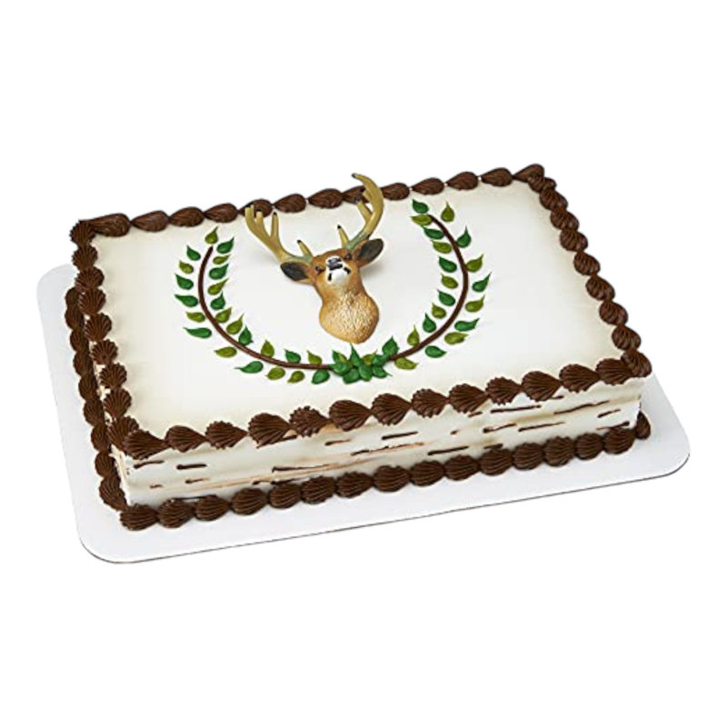 Hunting Themed Deer Head Cake Topper
