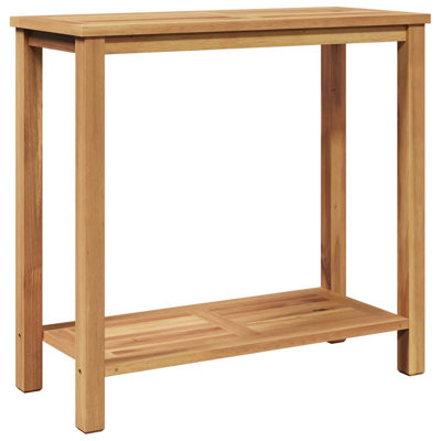 Console vidaXL en bois de teck massif brun 33,46 x 13,78 x 29,53