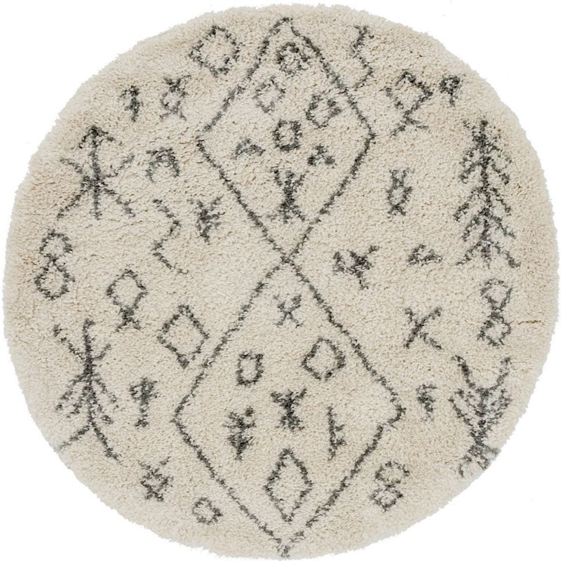 Walsenburg Oriental Indoor Rug, Round 5'