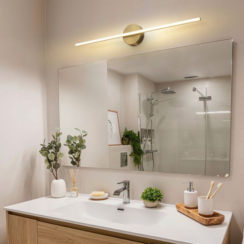 Corderick 1 - Light Dimmable LED 31in Wallchiere Light, Gold