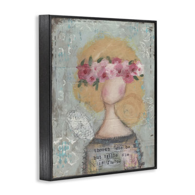 Elle est féroce, giclée inspirée, design par Cassandra Cushman