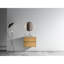 Meuble-lavabo 24 po en chêne naturel - Lavabo en céramique