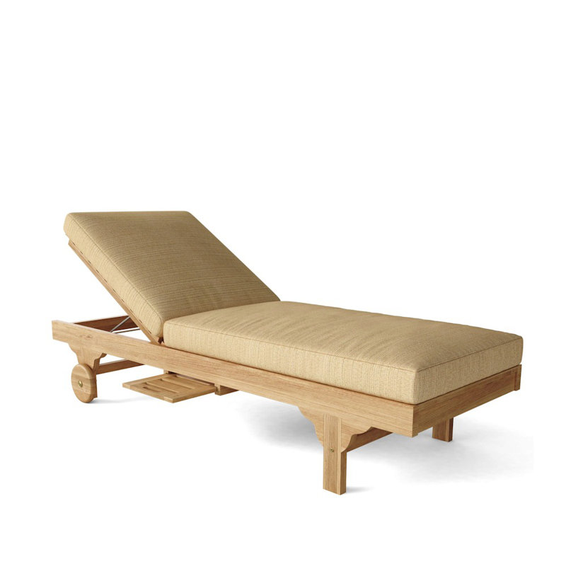 Capri Teak Chaise Lounge