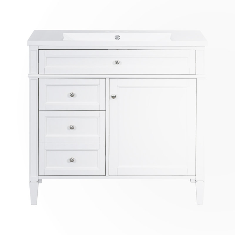 Armoire d'appoint Retha, Blanc
