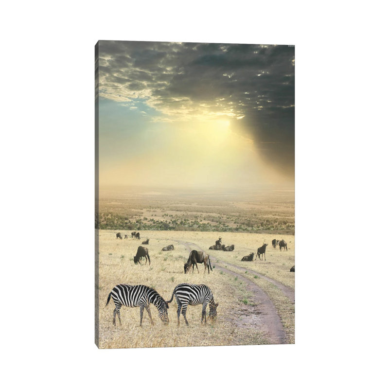 Once Upon A Time In Kenya VI by Ben Heine - Wrapped Canvas Print, 66.04 cm H x 45.72 cm W x 1.91 cm D