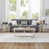  Plateau gris patiné / base beige