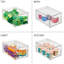 Bacs de rangement empilables en plastique avec tiroir coulissant pour l'organisation de placard, armoire, tablette et commode - Transparent