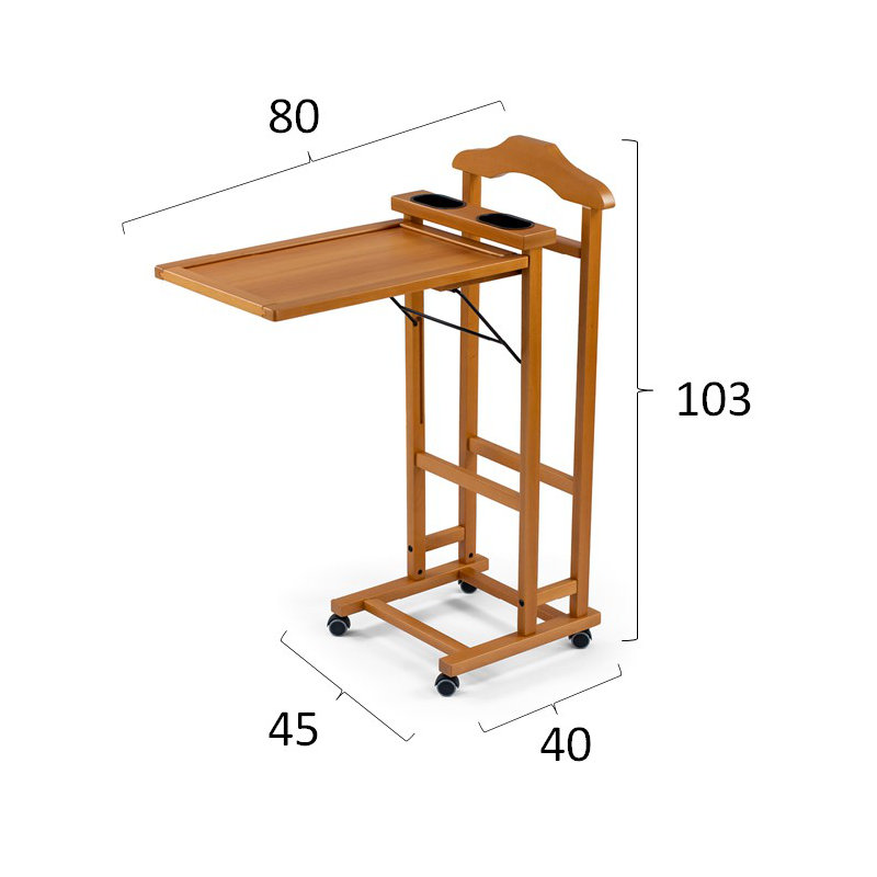Lydon 45cm Rolling Clothing Rack