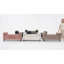 Banc de rangement rembourré en polyester pour entrée et chambre à coucher-404973694
