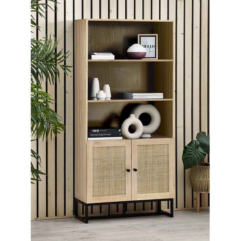 Reese 168cm H x 80cm W Standard Bookcase, Oak
