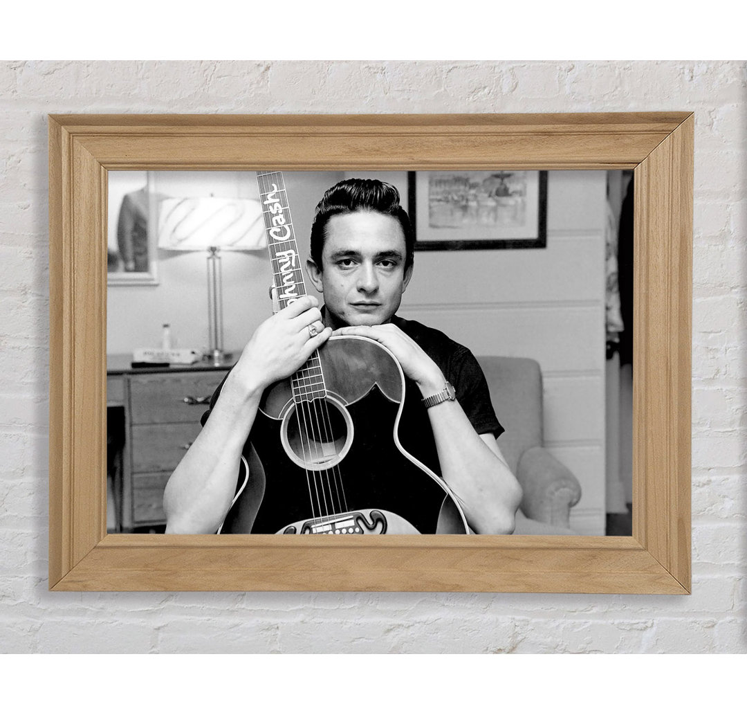 Johnny Cash Gitarre - Druck