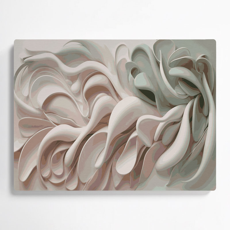 Art mural gris Biomorphic Abstraction 41, H 20 po x l 30 po