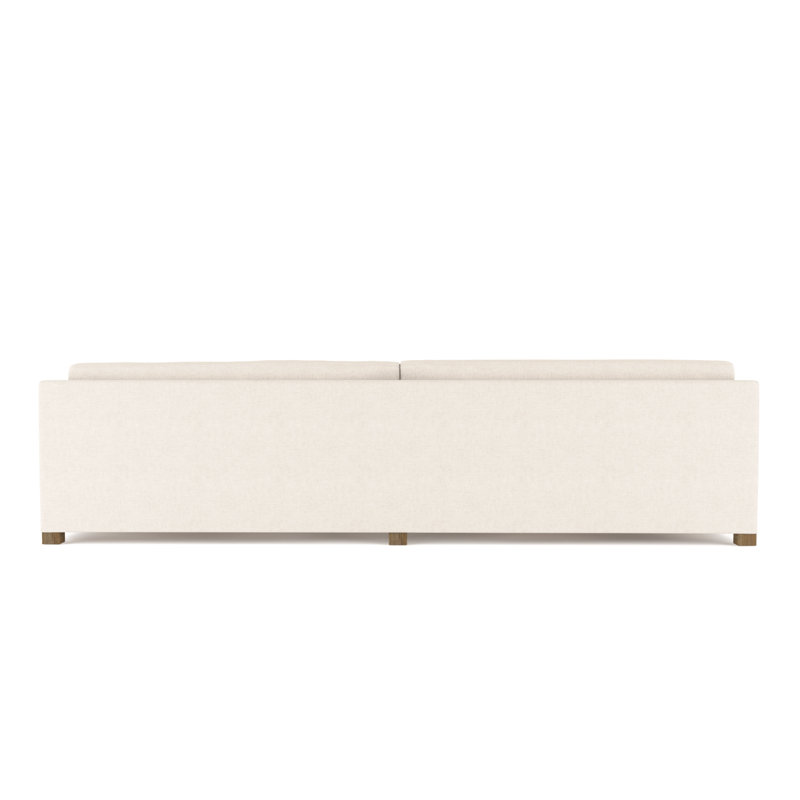 Madison Sofa, Plush Velvet Alabaster, 33" H x 96" W x 41" D, Natural
