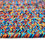 Tapis de zone bleu ciel abstrait Phoebe-676076376