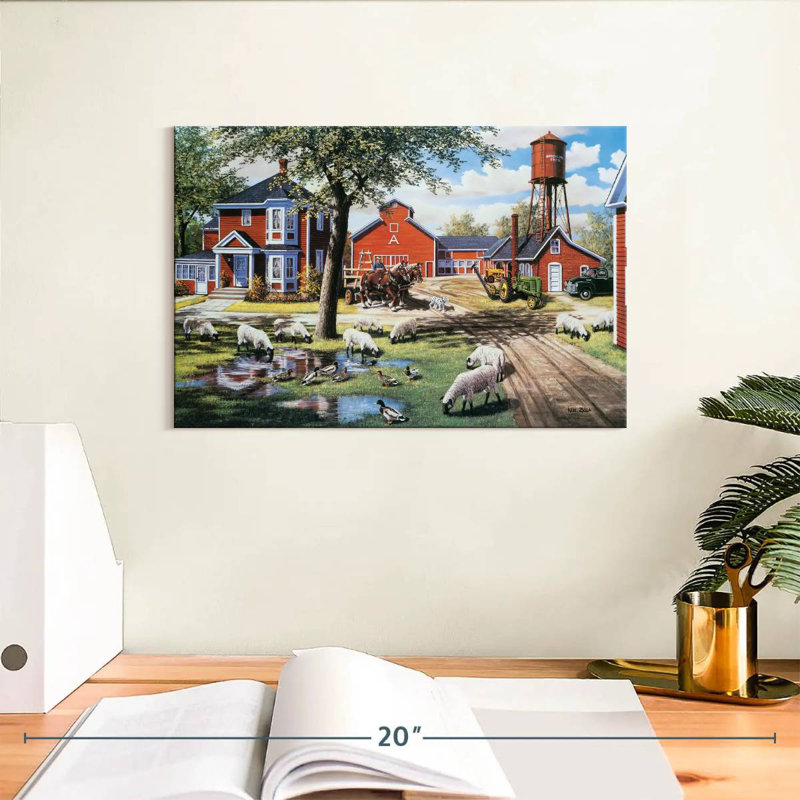 Alvord Earle Brown Farm, H 8 po x l 12 po