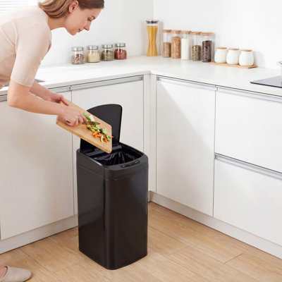 HOMCOM 12L Sensor Bin Compact Automatic Touchless Kitchen Bin