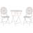 Midlothian 2 - Person Metal Patio Dining Set with Round Table