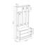Cannes Hall Tree 90cm Wide with Bench and Shoe Storage-39353613