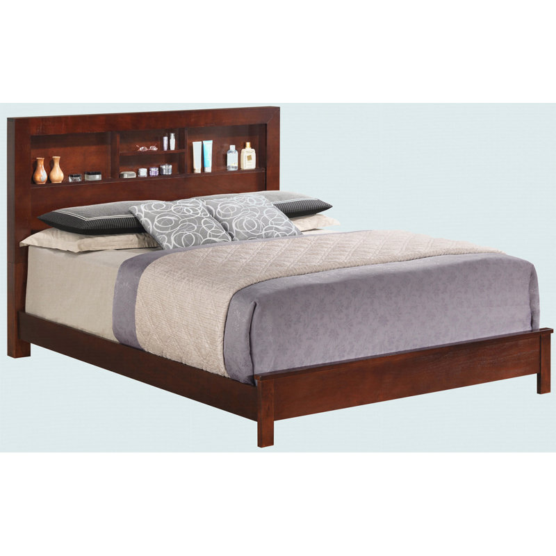 Elegant Cherry Transitional Queen Bed