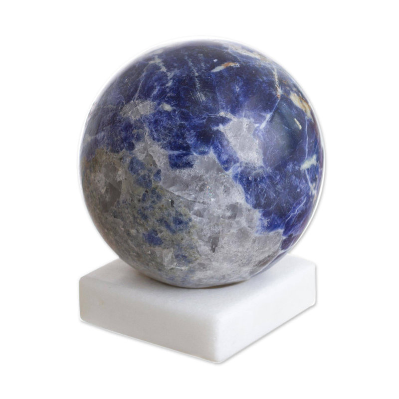 Figurine de pierre Sodalite bleu