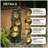 Waterfall Fountain For Outdoor Gardens And Patio Backyards Includes Energy-Efficient LED Lights And Easy Setup For Instant Relaxation