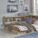 Teddy Full Platform Bed with Bookcase
