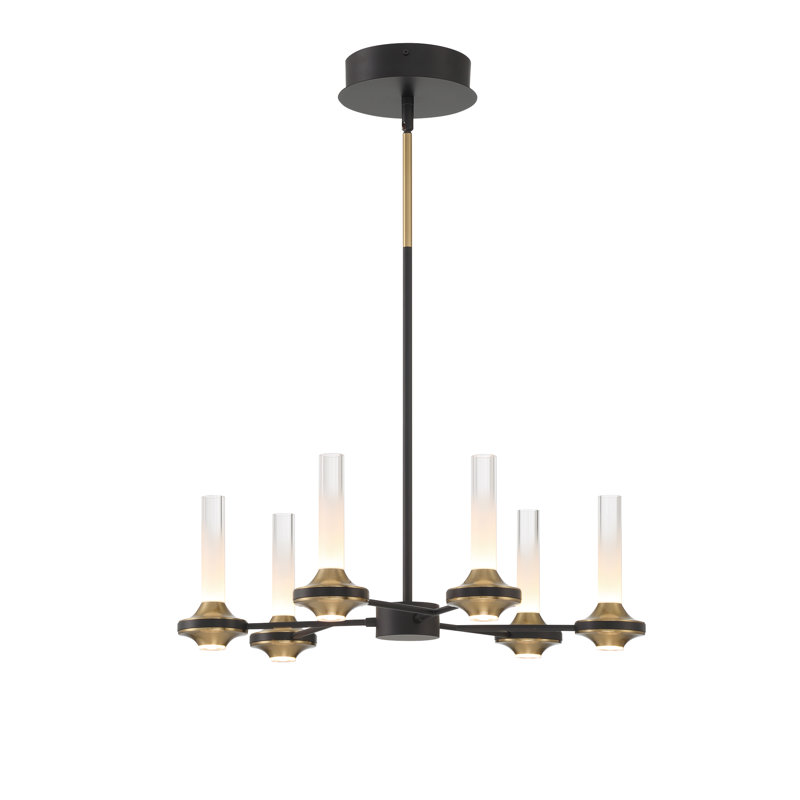 Lustre 12 lumières 24,5 po Torcia, Noir, noir, noir, noir