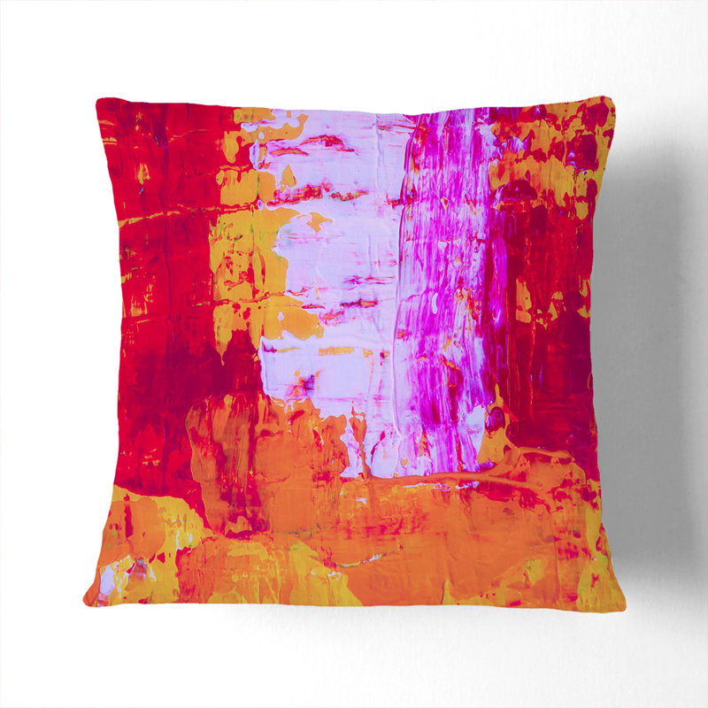 Abstract Square Throw Cushion, Black, 55 x 55 cm