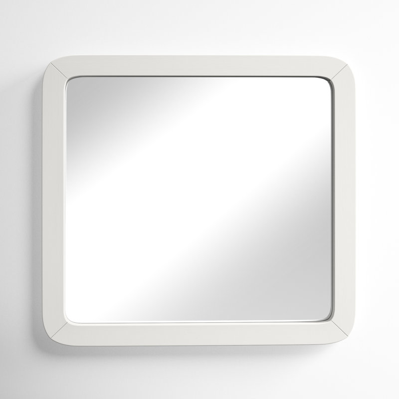 Wrightia Rectangle Mirror, Chalk White
