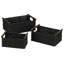 Chebeague Decorative Woven Baskets, Paper Rope with Wood Handles, Sturdy Metal Frame, Small, Medium and Large-70093195