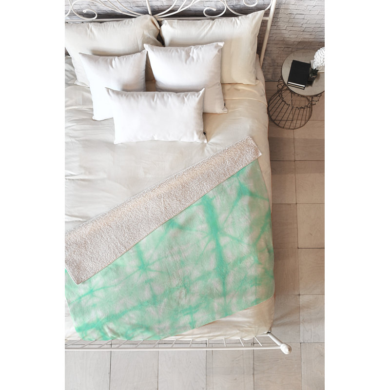 Jeté en teinture 2 jeté, L 60 po x l 50 po, Menthe