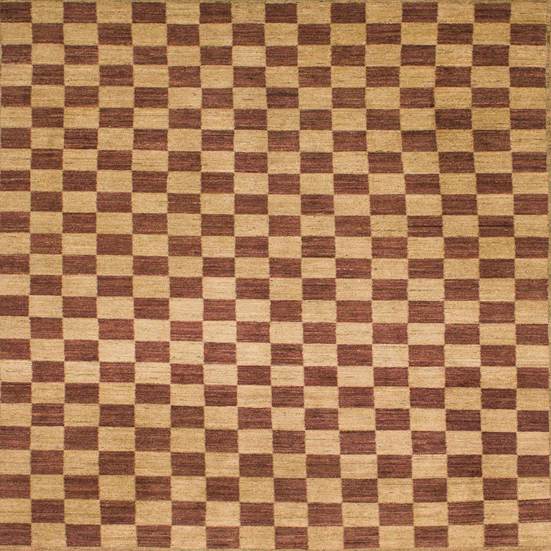 Tapis abstrait moderne 1437, Carré 7 pi