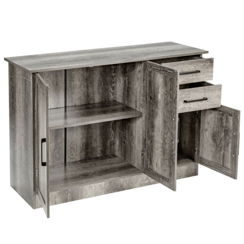 Buffet Server Storage Cabinet With 2-Door Cabinet And 2 Drawers