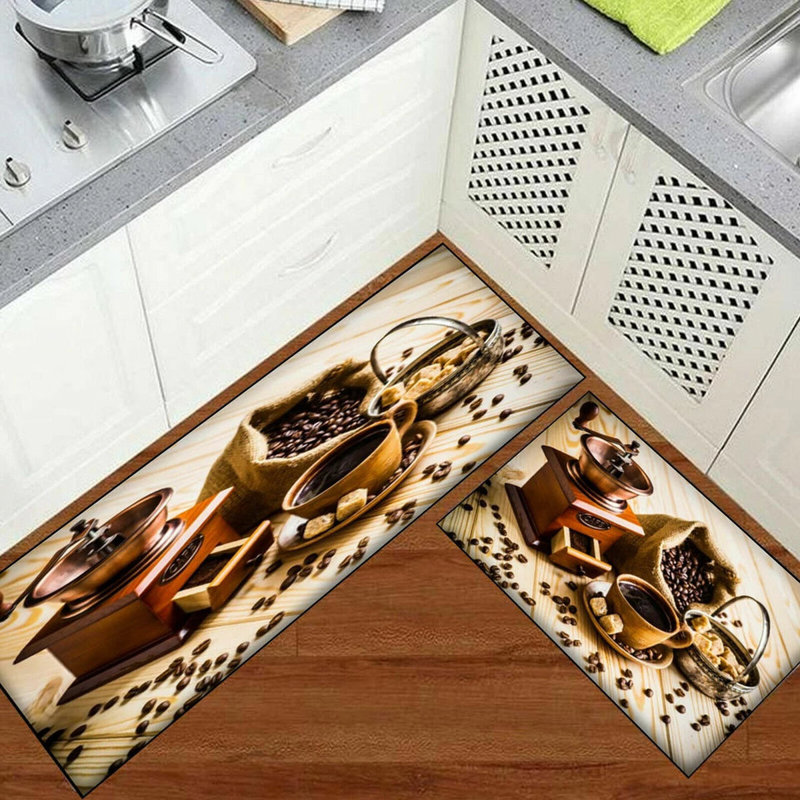 3D Fruit Kitchen Mat – Washable Non-Slip Runner Rug – Door Mat with Rubber Backing – Polypropylene, 80cm W x 150cm L