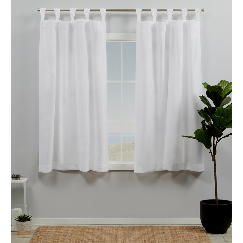 Jianyu Room Darkening Curtain Pair, 54" W x 63" L, White