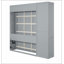 Lit escamotable double pleine grandeur avec tablettes, garde-robe et lumières DEL, gris-513291370-513291373