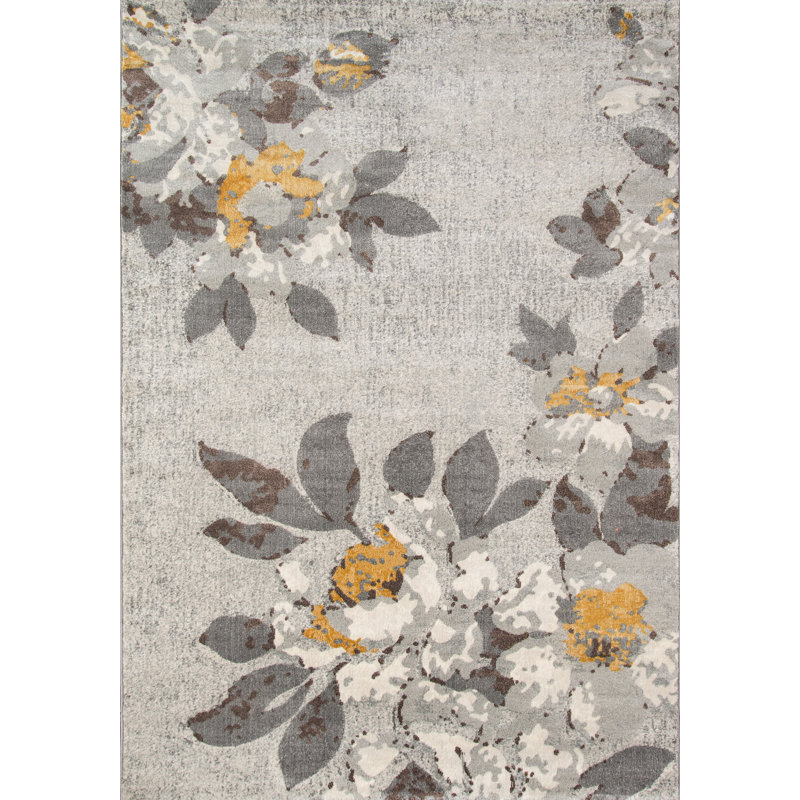 Adelea Floral Indoor Rug, Rectangle 5'3" x 7'6"