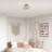 Argyll Fabric Semi Flush Mount