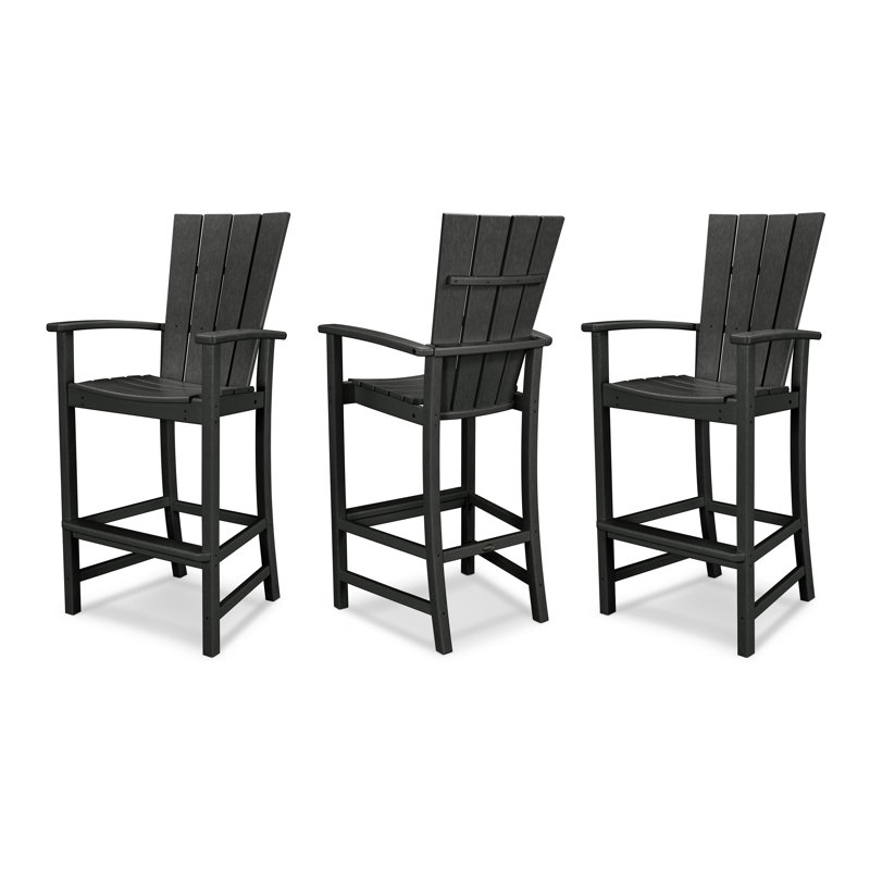 Ensemble de bar POLYWOOD Quattro, Noir