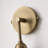 Antique Brass 1-Light Alabaster Cylinder Wall Sconce