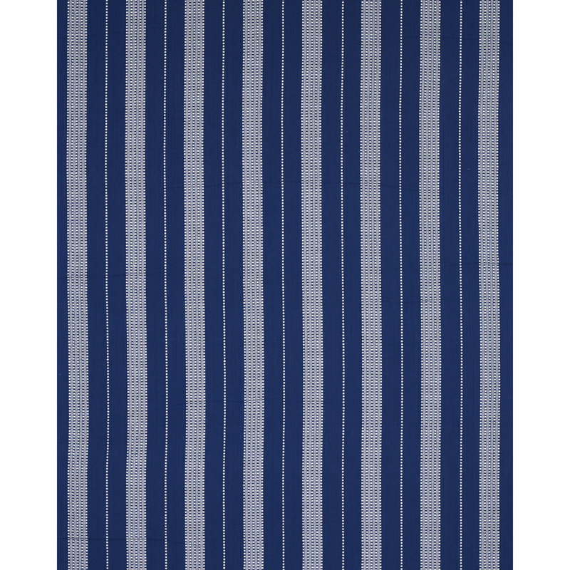 Lubeck Stripe Fabric, Ivory/Blue