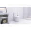 Toilette allongée une pièce - blanc