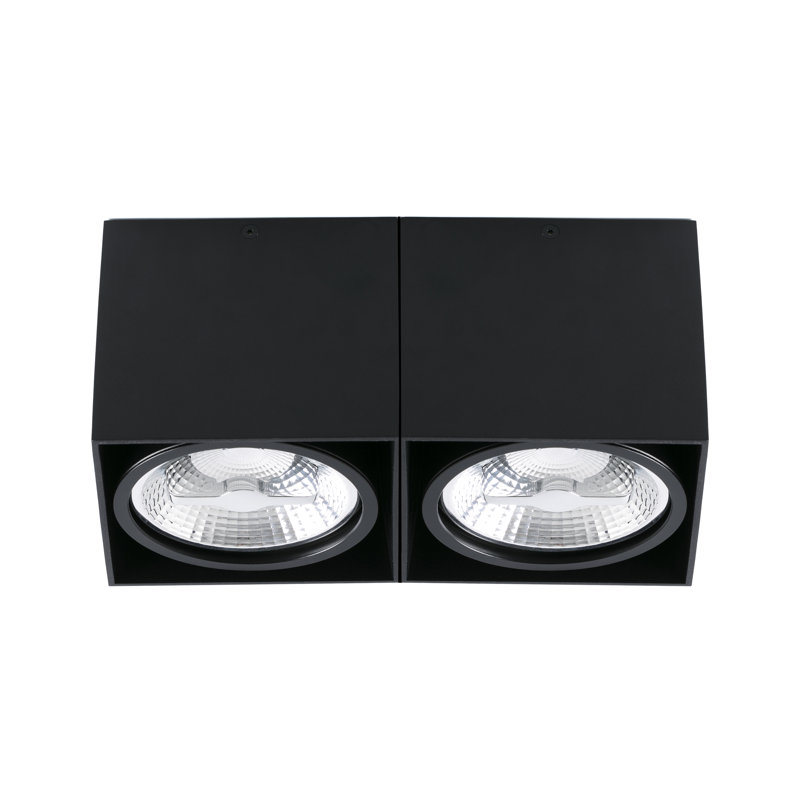 Tecto Flush Mount, Black