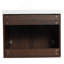 Meuble-lavabo à fermeture en douceur 60 po avec évier, petites tablettes de rangement, armoire combinée de 24 po et 12 po (emballage KD)-265792958