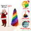 Arbre de Noël artificiel en forme de spirale en PVC 7,5 pi, 1825 pointes de branches, arbre de Noël unique en forme de spirale avec support en métal robuste et pliable
